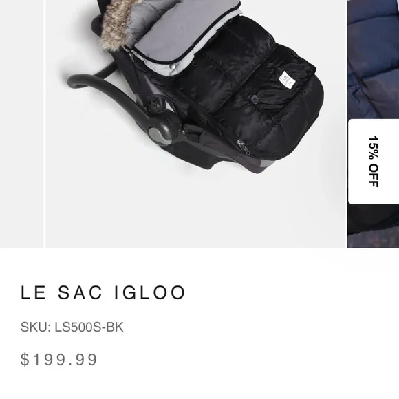 7AM enfant le sac igloo foot muff 6-18 month size - Picture 2 of 9